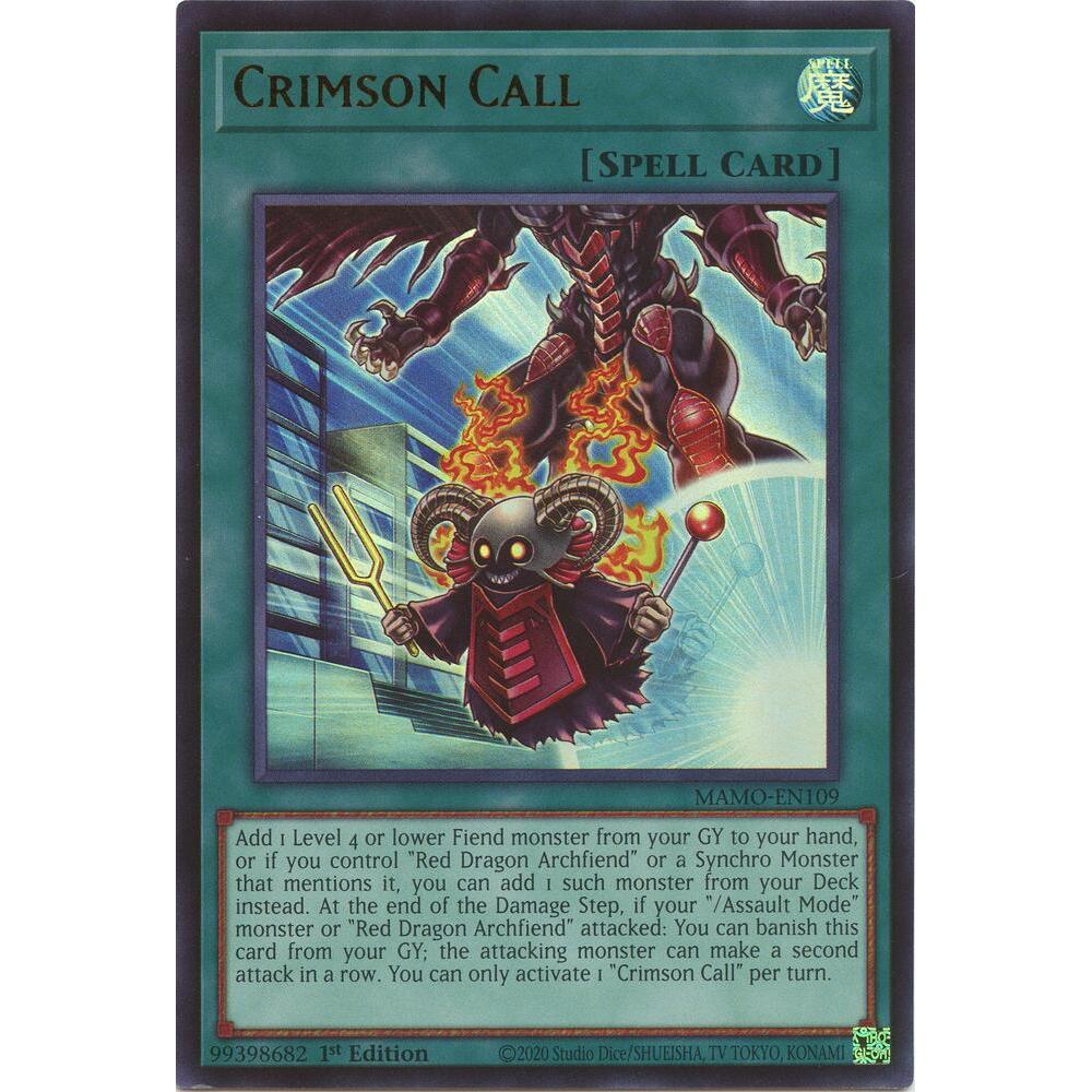 [Thẻ Bài Yugioh Chính Hãng] Crimson Call - MAMO-EN109 - Ultra Rare