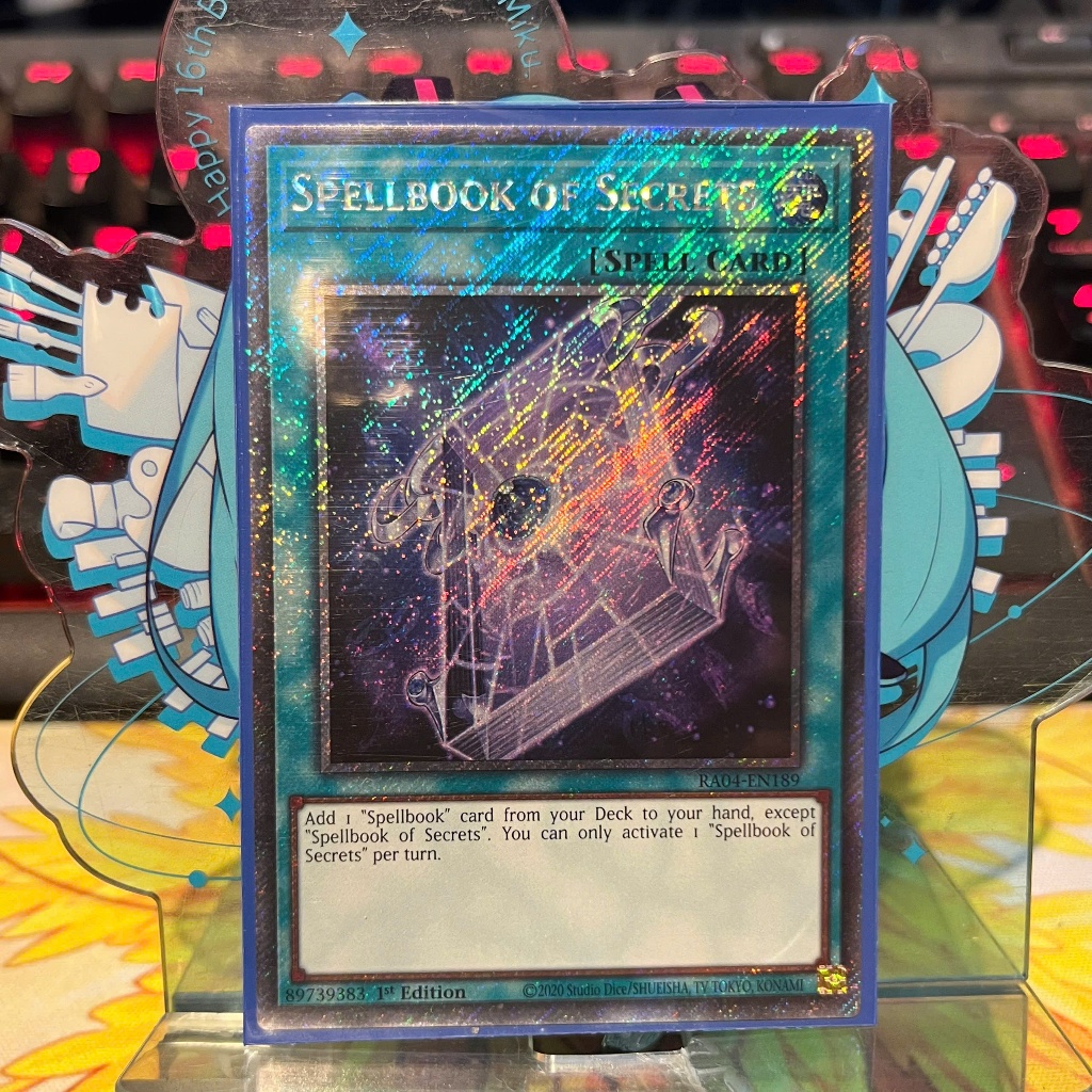 [ Bài Yugioh Chính Hãng ] Spellbook of Secrets - RA04-EN189 - Platinum Secret Rare 1st Edition