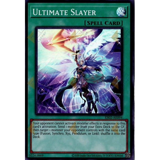 [ Bài Yugioh Chính Hãng ] ES02-AE094 Ultimate Slayer - Super Rare