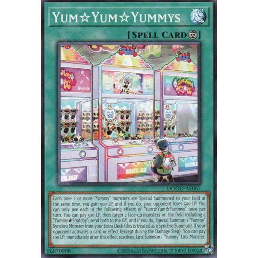 [ Bài Yugioh Chính Hãng ] DOOD-AE067 YumYumYummys - Common