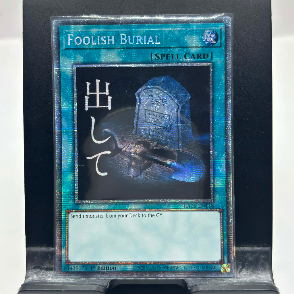 [ Bài Yugioh Chính Hãng ] Foolish Burial (Stamp Edition) - RA05-EN138 - Starlight Rare