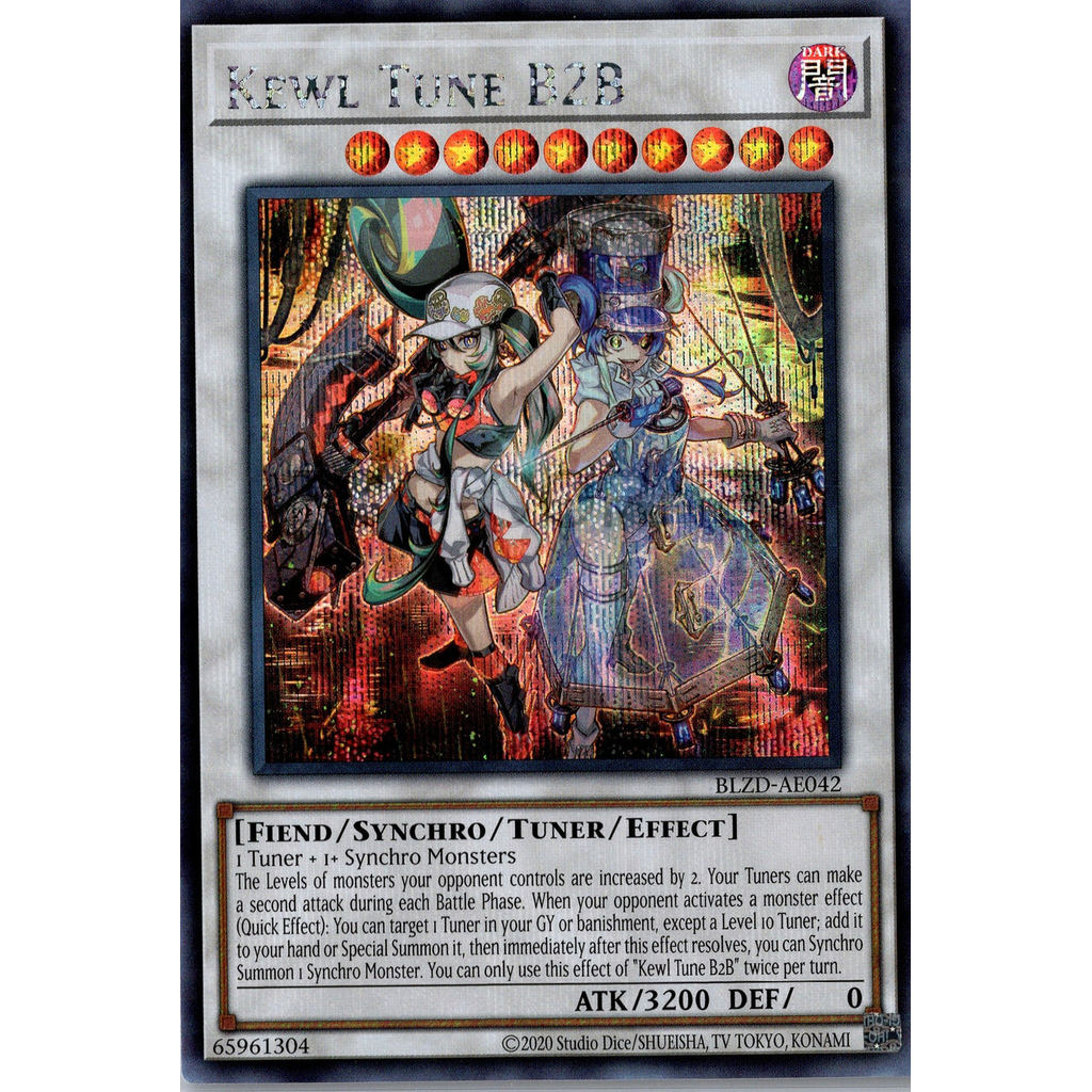 [ Bài Yugioh Chính Hãng ] BLZD-AE042 Kewl Tune B2B (SER)