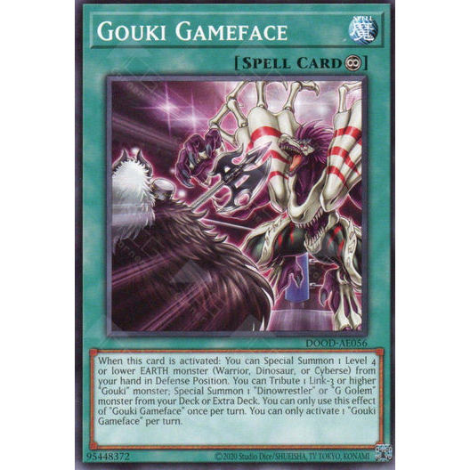 [ Bài Yugioh Chính Hãng ] DOOD-AE056 Gouki Gameface - Common