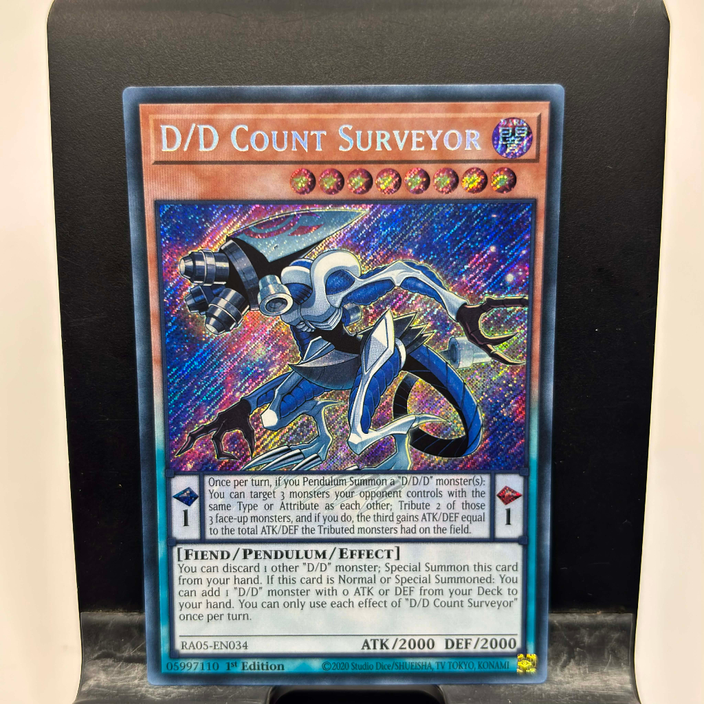 [ Bài Yugioh Chính Hãng ] D/D Count Surveyor - RA05-EN034 - Super/Ultra/Secret