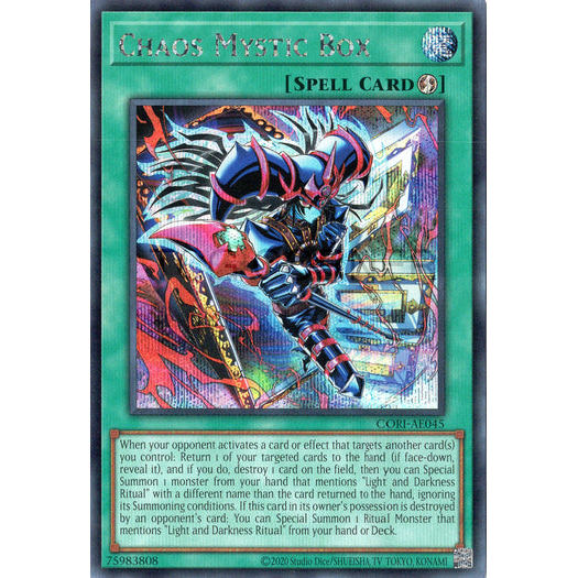 [ Bài Yugioh Chính Hãng ] CORI-AE045 Chaos Mystic Box - Secret Rare