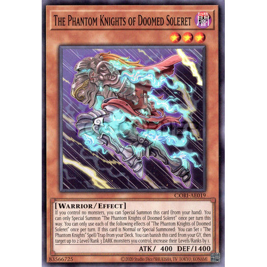 [ Bài Yugioh Chính Hãng ] CORI-AE019 The Phantom Knights of Doomed Soleret - Common