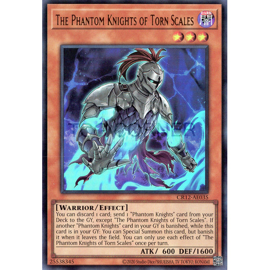[ Bài Yugioh Chính Hãng ] CR12-AE035/CR12-AES11 The Phantom Knights of Torn Scales - Ultra Rare