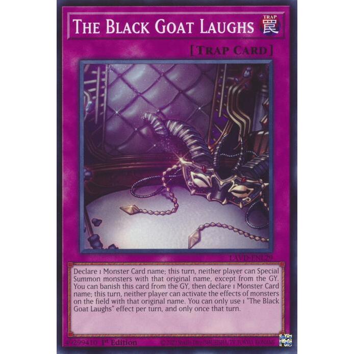 [ Bài Yugioh Chính Hãng ] The Black Goat Laughs - LAVD-ENL29 - Common