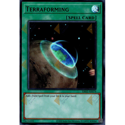 [ Bài Yugioh Chính Hãng ] ES02-AE079 Terraforming - Ultra Rare