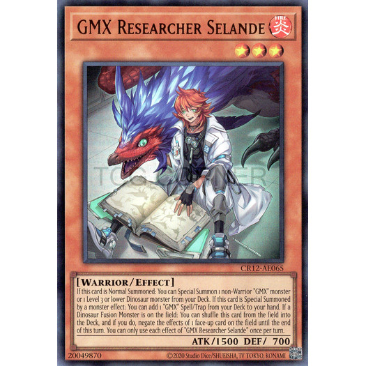 [ Bài Yugioh Chính Hãng ] CR12-AE065/CR12-AES20 GMX Researcher Selande - Ultra Rare