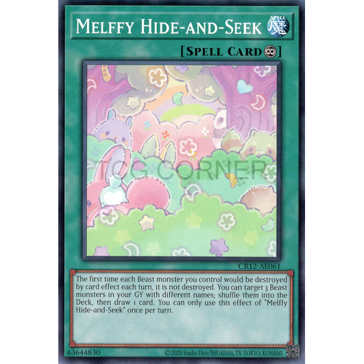 [ Bài Yugioh Chính Hãng ] CR12-AE061 Melffy Hide-and-Seek - Common