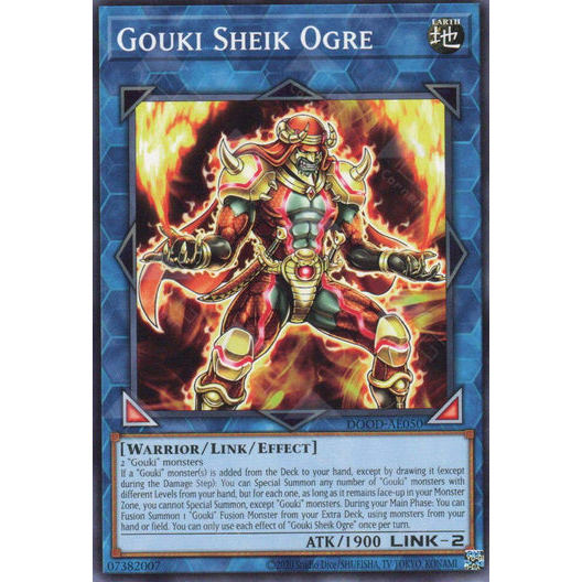 [ Bài Yugioh Chính Hãng ] DOOD-AE050 Gouki Sheik Ogre - Common