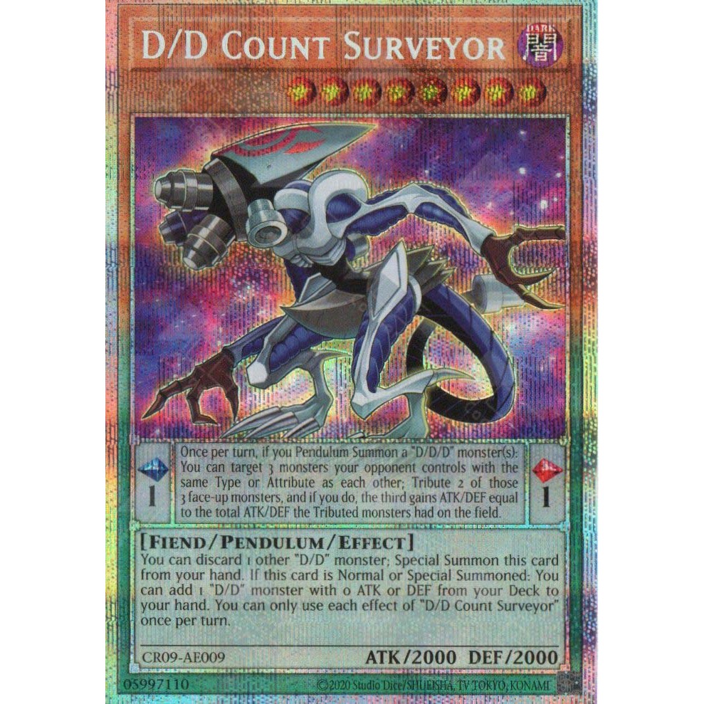 [ Bài Yugioh Chính Hãng ] CR09-AE009 D/D Count Surveyor (PSER)