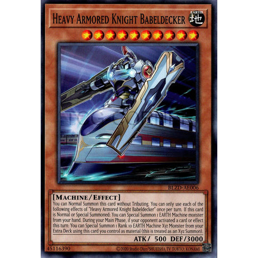 [ Bài Yugioh Chính Hãng ] BLZD-AE006 Heavy Armored Knight Babeldecker - Common