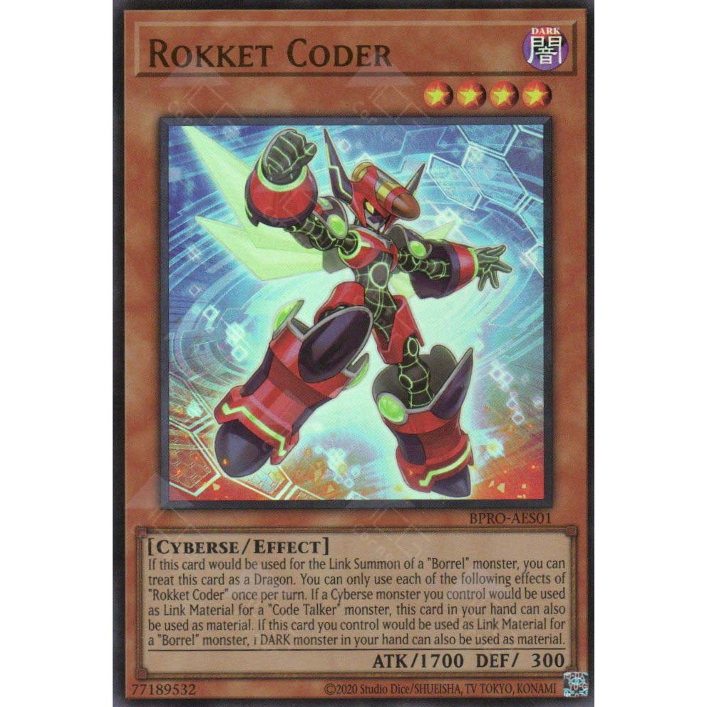 [ Bài Yugioh Chính Hãng ] BPRO-AES01 Rokket Coder - Ultra Rare