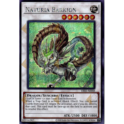 [ Bài Yugioh Chính Hãng ] ES02-AE048 Naturia Barkion - Secret Rare