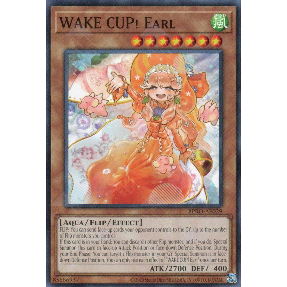 [ Bài Yugioh Chính Hãng ] BPRO-AE029 WAKE CUP! Earl - Short Print Common