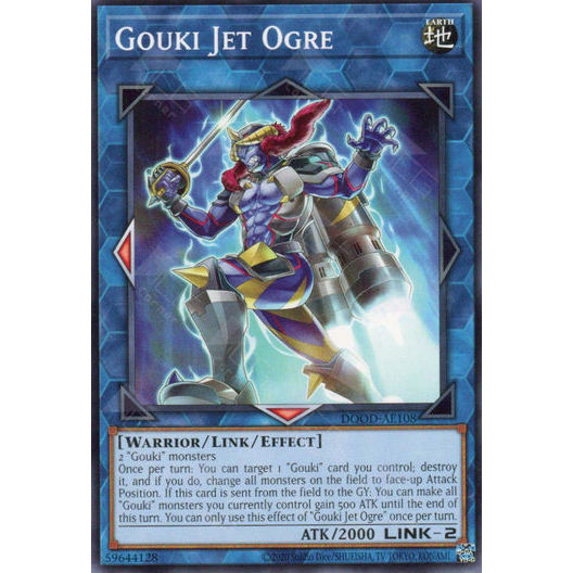 [ Bài Yugioh Chính Hãng ] DOOD-AE108 Gouki Jet Ogre - Common