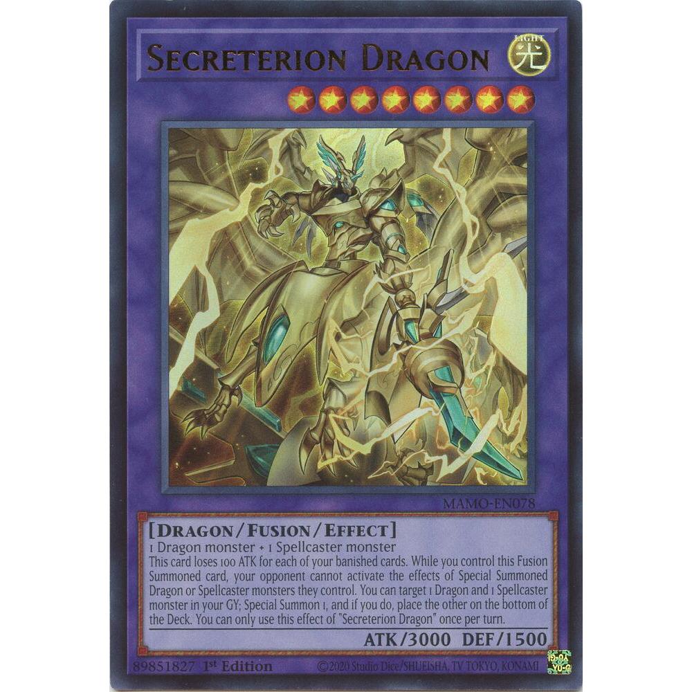 [Thẻ Bài Yugioh Chính Hãng] Secreterion Dragon - MAMO-EN078 - Ultra Rare
