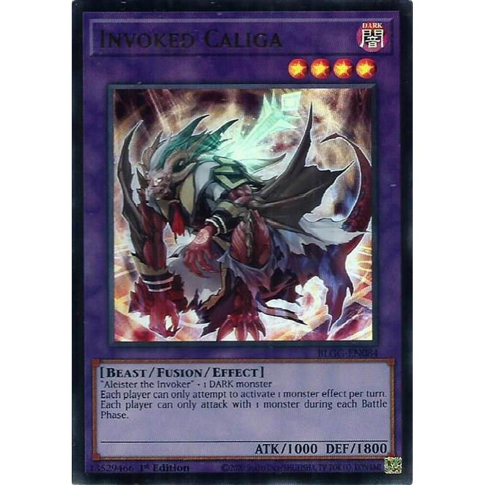 [ Bài Yugioh Chính Hãng ] Invoked Caliga - BLGG-EN084 - Ultra Rare