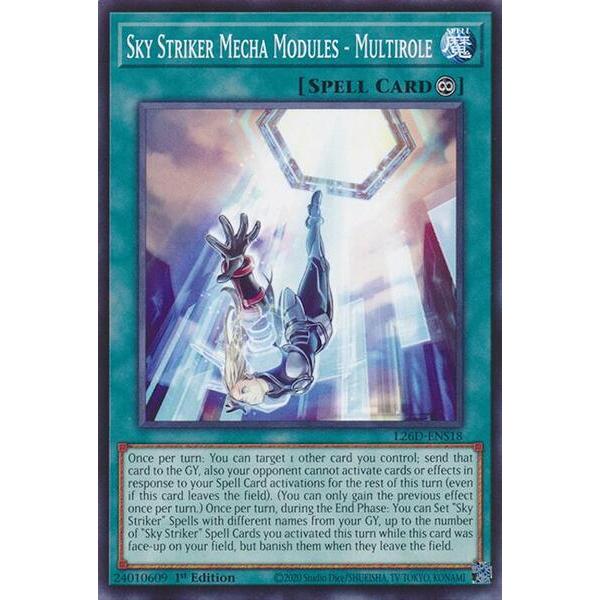 [ Bài Yugioh Chính Hãng ] Sky Striker Mecha Modules - Multirole - L26D-ENS18 - Common