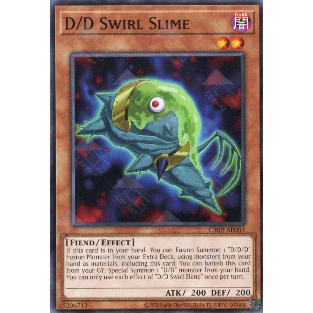 [ Bài Yugioh Chính Hãng ] CR09-AE003 D/D Swirl Slime - Common