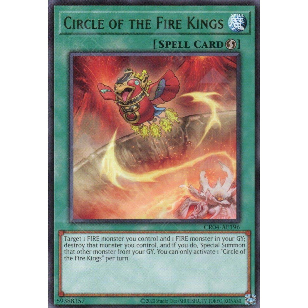 [ Bài Yugioh Chính Hãng ] CR04-AE196 Circle of the Fire Kings - Rare