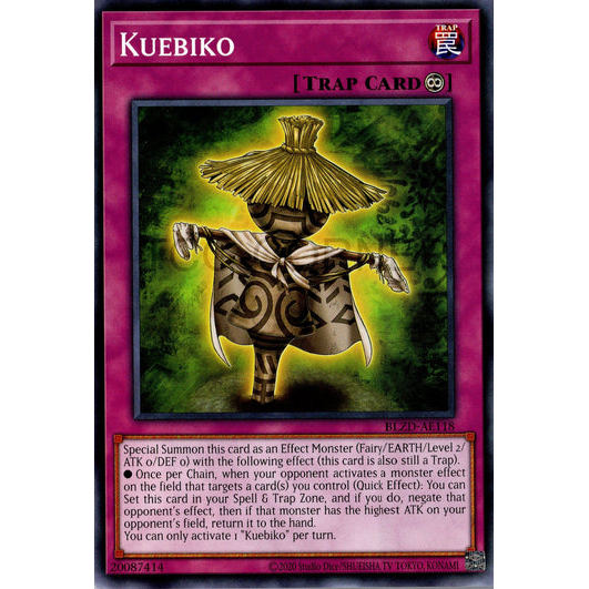 [ Bài Yugioh Chính Hãng ] BLZD-AE118 Kuebiko - Common