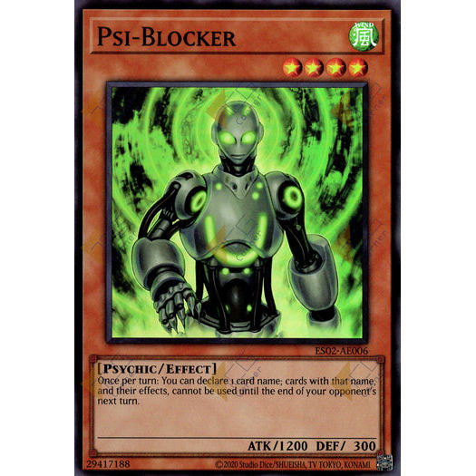 [ Bài Yugioh Chính Hãng ] ES02-AE006 Psi-Blocker - Super Rare