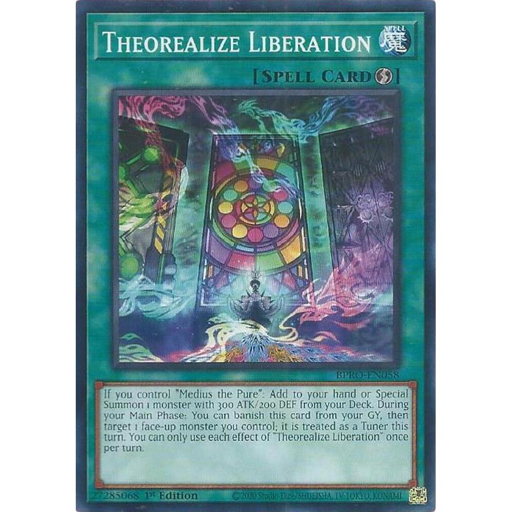 [ Bài Yugioh Chính Hãng ]  Theorealize Liberation - BPRO-EN058 - Common 1st Edition