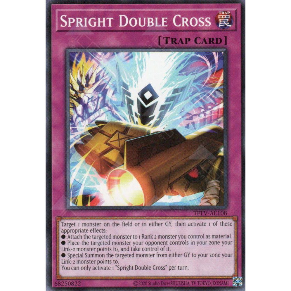 [ Bài Yugioh Chính Hãng ] TFTV-AE108 Spright Double Cross - Common