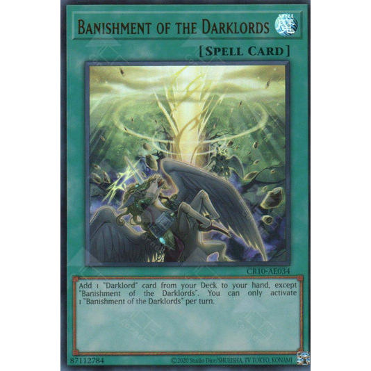 [ Bài Yugioh Chính Hãng ] CR10-AE034 Banishment of the Darklords - Ultra Rare