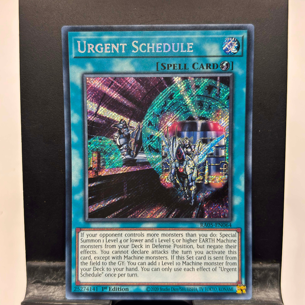[ Bài Yugioh Chính Hãng ] Urgent Schedule - RA05-EN064 - Super/Ultra/Secret