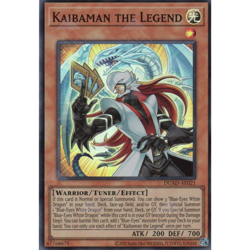 [ Bài Yugioh Chính Hãng ] DUAD-AE021 Kaibaman the Legend (SR)