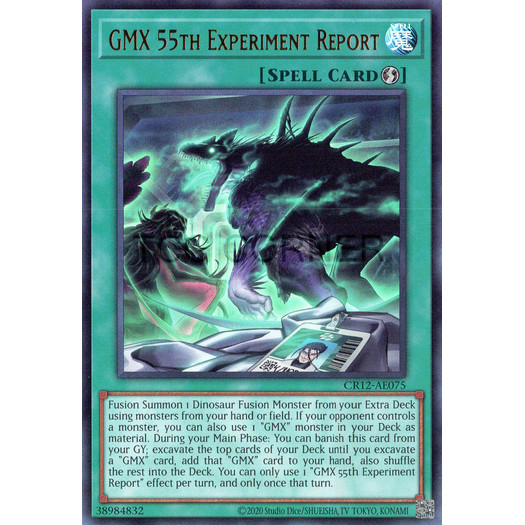 [ Bài Yugioh Chính Hãng ] CR12-AE075 GMX/CR12-AES28 55th Experiment Report - Ultra Rare