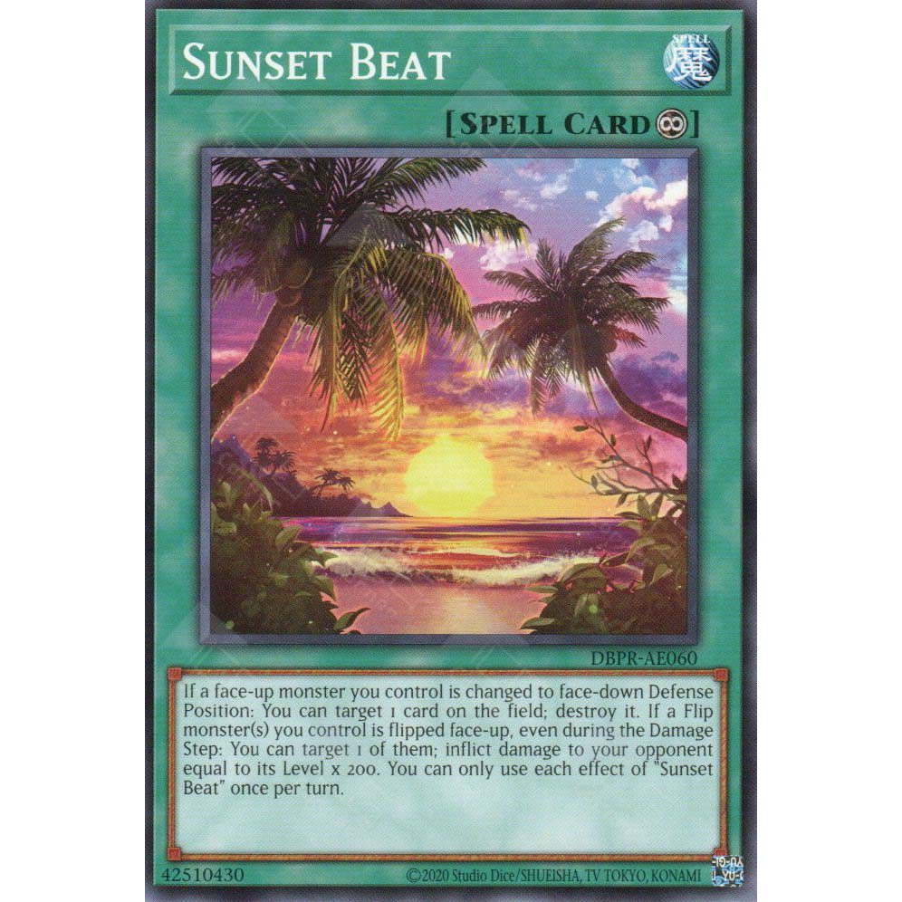 [ Bài Yugioh Chính Hãng ] DBPR-AE060 Sunset Beat - Common