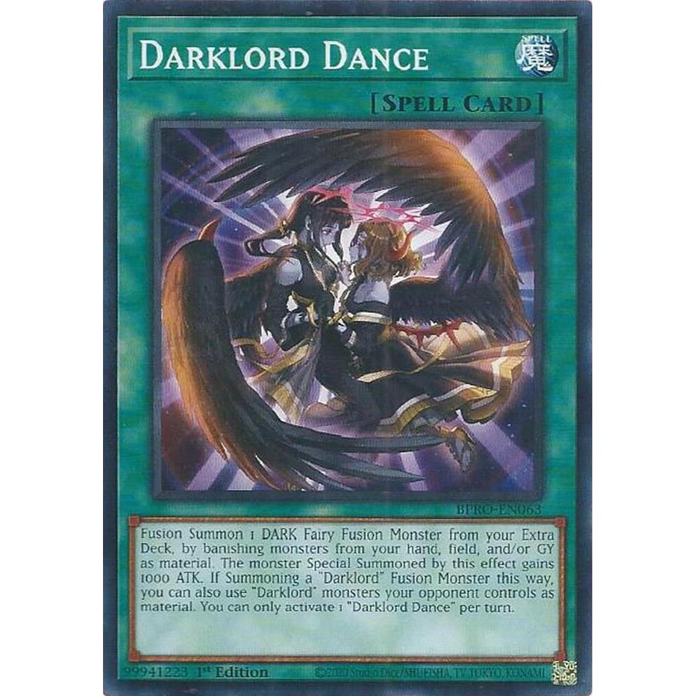 [ Bài Yugioh Chính Hãng ]  Darklord Dance - BPRO-EN063 - Common 1st Edition