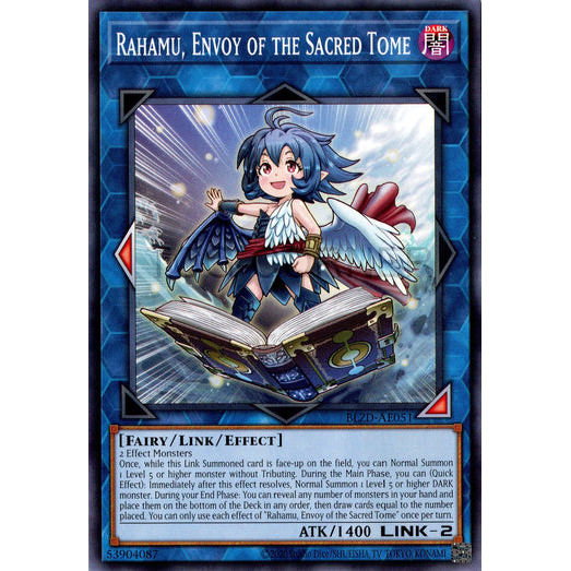 [ Bài Yugioh Chính Hãng ] BLZD-AE051 Rahamu, Envoy of the Sacred Tome - Common