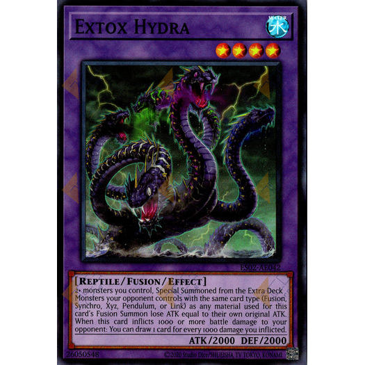 [ Bài Yugioh Chính Hãng ] ES02-AE042 Extox Hydra - Super Rare