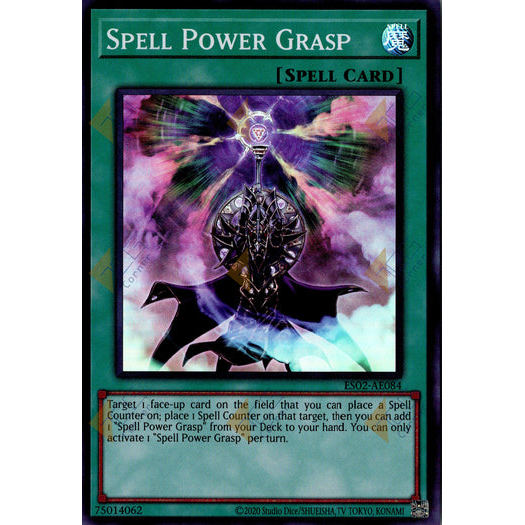 [ Bài Yugioh Chính Hãng ] ES02-AE084 Spell Power Grasp - Super Rare