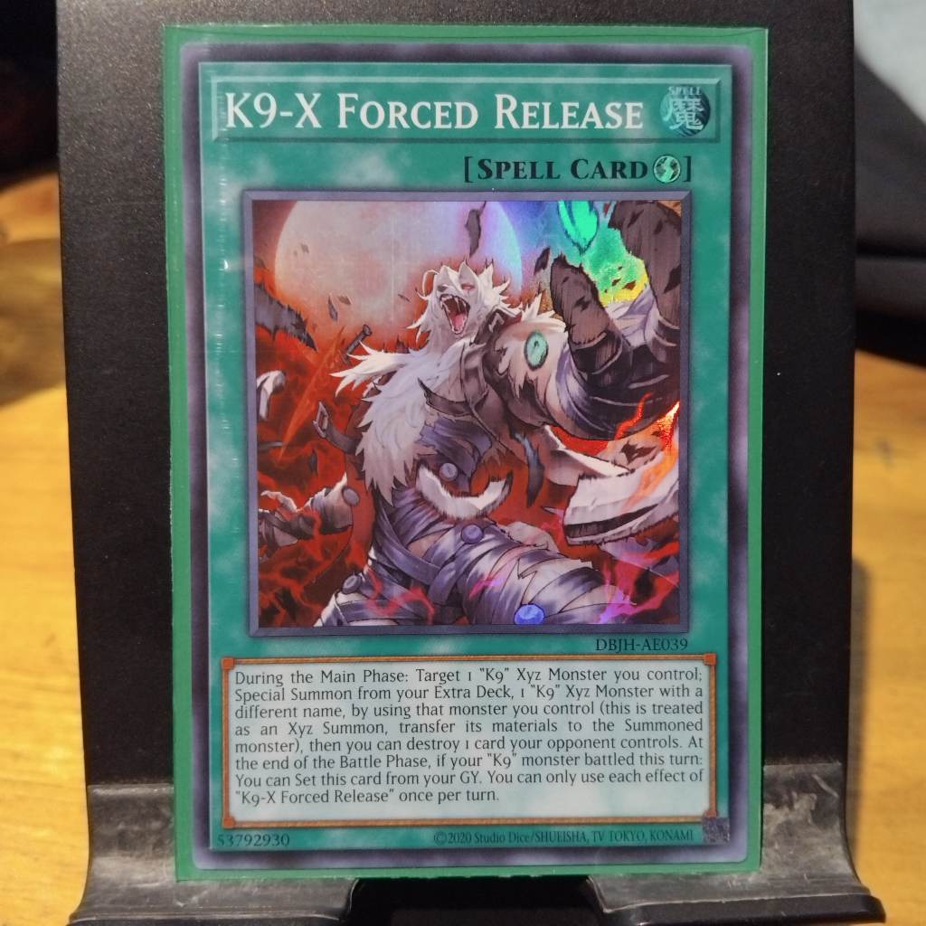 [ Bài Yugioh Chính Hãng ] DBJH-AE039 K9-X Forced Release - Super Rare