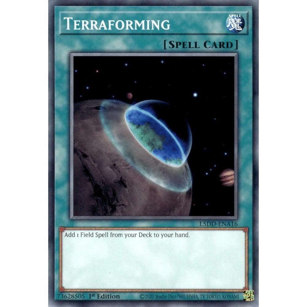 [ Bài Yugioh Chính Hãng ] Terraforming - L5DD-ENA16  - Common 1st Edition
