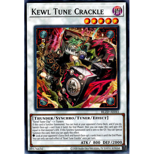 [ Bài Yugioh Chính Hãng ] BLZD-AE041 Kewl Tune Crackle - Common