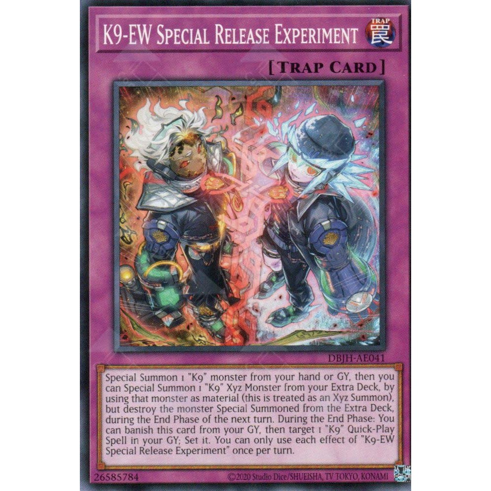 [ Bài Yugioh Chính Hãng ] DBJH-AE041 K9-EW Special Release Experiment - Common
