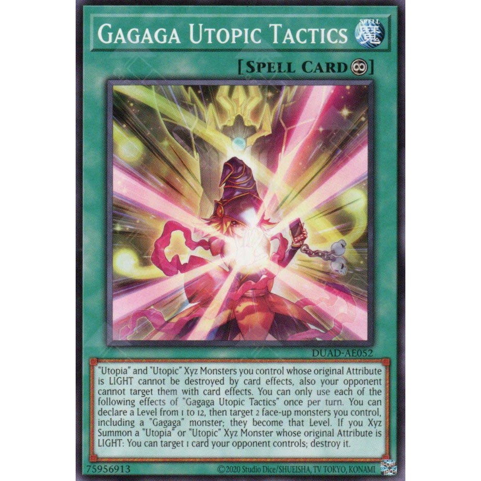 [ Bài Yugioh Chính Hãng ] DUAD-AE052 Gagaga Utopic Tactics - Common