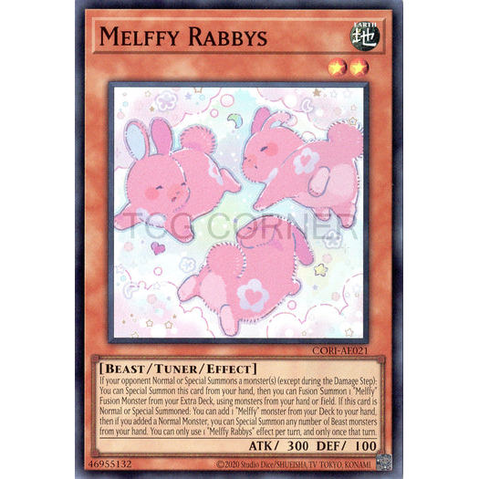 [ Bài Yugioh Chính Hãng ] CORI-AE021 Melffy Rabbys - Super Rare