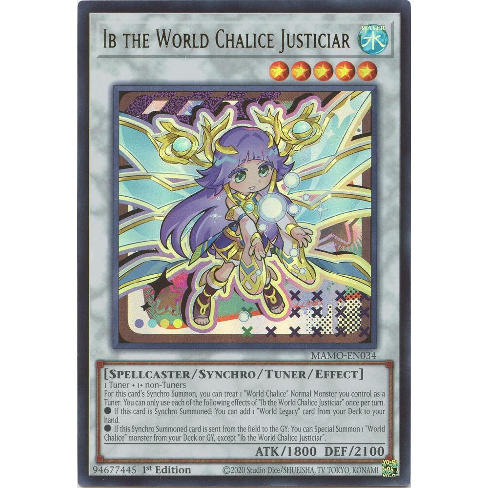 [Thẻ Bài Yugioh Chính Hãng] Ib the World Chalice Justiciar (chibi art) - MAMO-EN034 - Ultra Rare