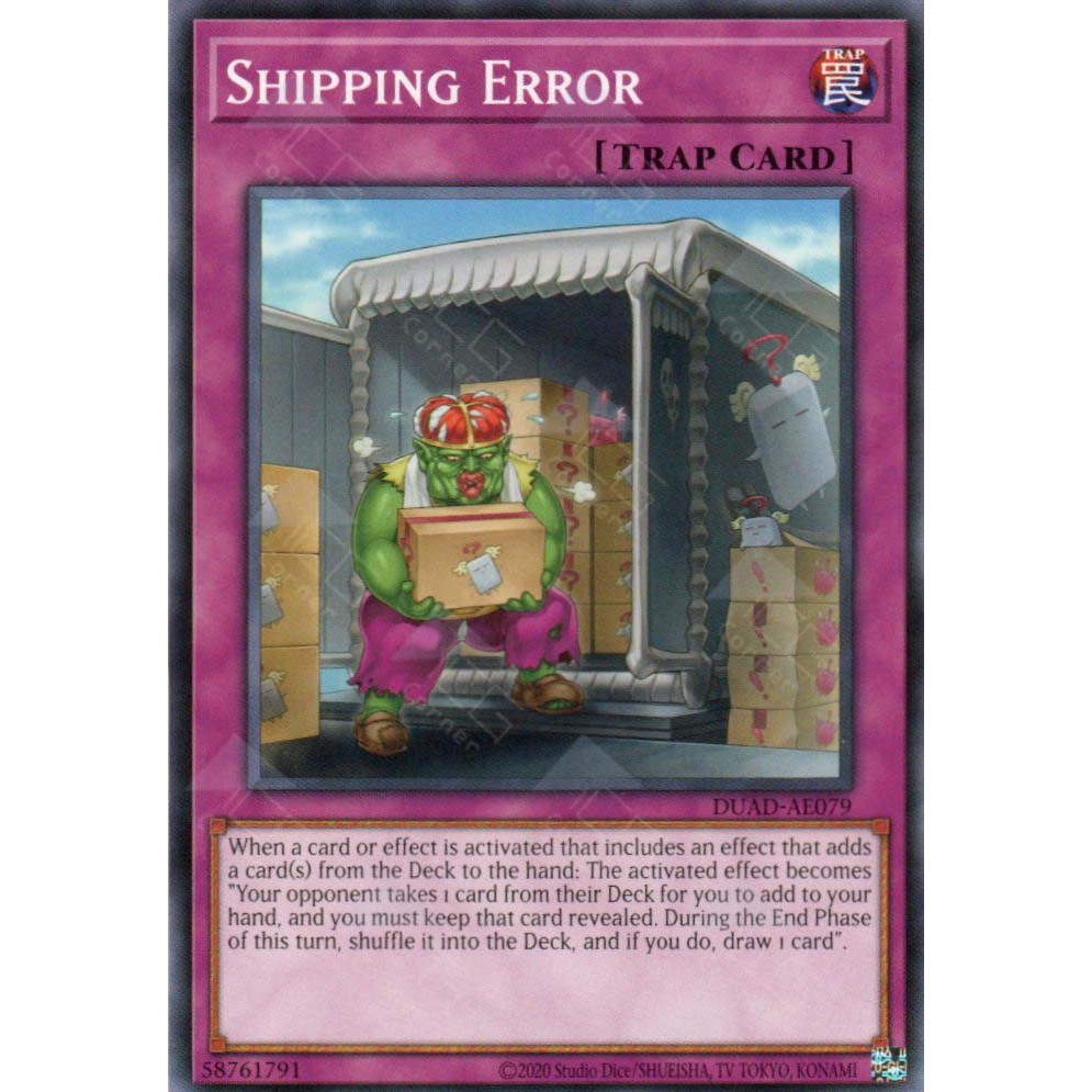 [ Bài Yugioh Chính Hãng ] DUAD-AE079 Shipping Error - Common