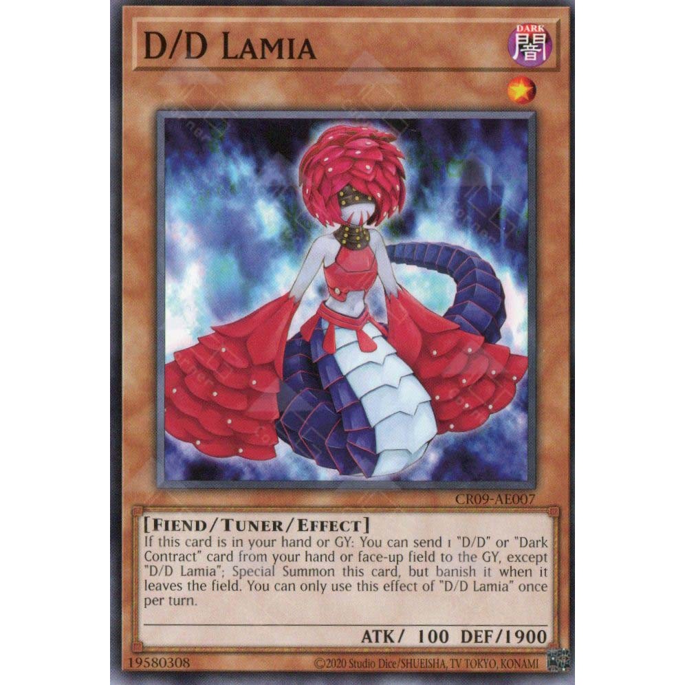 [ Bài Yugioh Chính Hãng ] CR09-AE007 D/D Lamia - Common