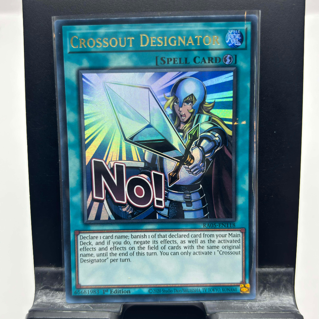 [ Bài Yugioh Chính Hãng ] Crossout Designator (Stamp Edition) - RA05-EN118 - Ultra Rare